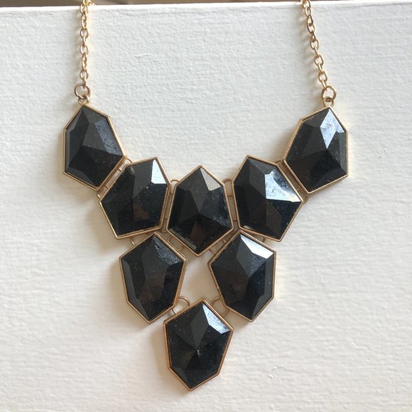 Icing Jewelry - ✨4 for $15✨ Gold and Black Statement Necklace